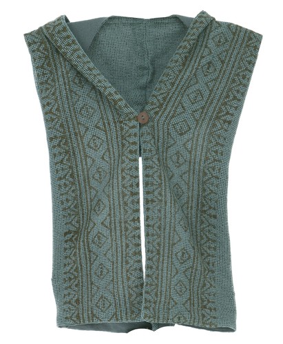 Rückenfreie boho weste mit - boho,