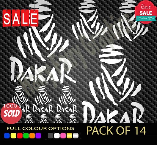 14x dakar vinyl aufkleber - 14x,