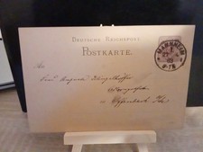 Postkarte Deutsche Reichspost Stempel Mannheim