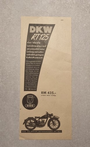 Prospekt flyer dkw - flyer, 125