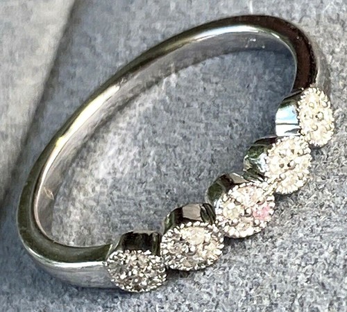 14k weißgold diamant kreise - 14k,