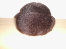 Damemhut,Mütze,Fellmütze,Fellhut,Wintermmütze,Kaninchenfell neu braun neu