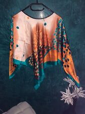 ? TUNIKA KIMONO ÜBERWURF ÄHNLICH SEIDE PONCHO