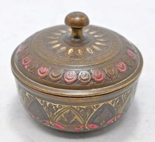 Antik Messing Rund Pulver