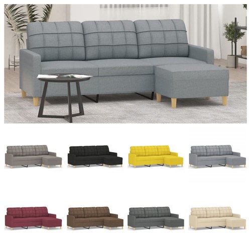 Sofa sitzer mit hocker - 3-sitzer,