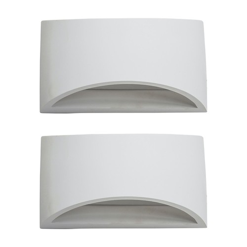 2er set moderne weiße gips - 2er,