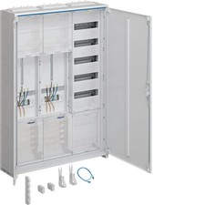 Hager Zählerschrank ZB332P25 2ZP 3-feld 1100x800x205mm IP44 Weiß
