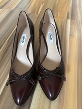 NEU Clarks Damen Gr. 41 Ancient Bombay Pumps ' 26103882 Lackleder Bordeaux