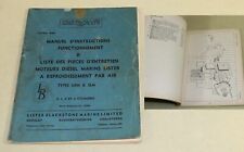 Betriebsanleitung LISTER Dieselmotor LDM , SLM luftgekühlt Motor Ersatzteilliste