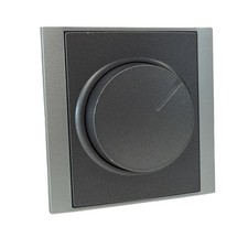 Kopp Universal Dimmer mit Druck-Wechsel-Schalter für LED 3-100 Watt Anthrazit