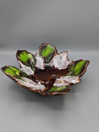Vintage blattschale keramik - blattschale,