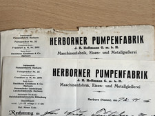 Brief Rechnung Herborner