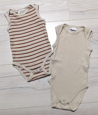 WIE NEU 2 Bodys IMPIDIMPI * Achselbody Baby Body * 100% BIO Baumwolle Gr 62 68
