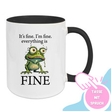 Tasse bedruckt mit Spruch