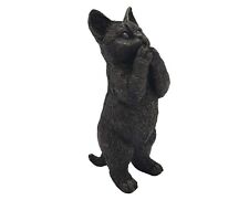 Bronzefigur süße Katze auf