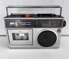 Vintage Audiosonic TB-4400  Radio Recorder Transistorradio UKW  KW LW MW Silber