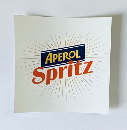 Aperol spritz logo aufkleber - spritz,