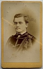 orig. CDV Fotografie Photographie vintage 1880 Student Jena Haack Studentika