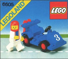 Lego 6605 Road Racer mit Anleitung ohne Karton Stadt Auto Rennen