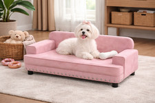 Hundesofa Rosa Samt Hundebett
