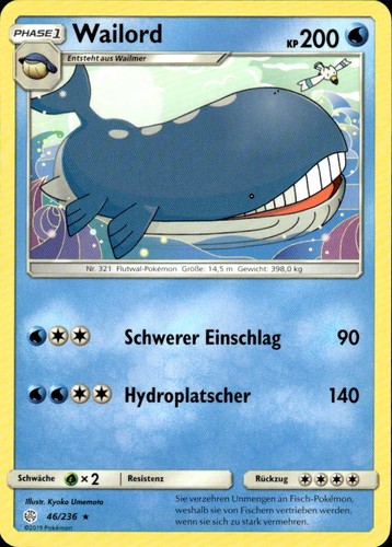 Pokemon tcg wailord welten - wailord, im
