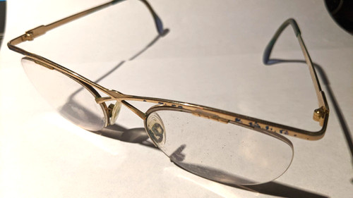 Alte luxuslesebrille mit - ,
