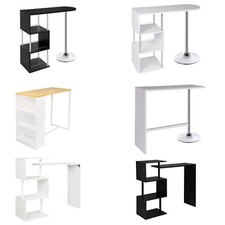 1x Bartisch Esszimmertisch Bartresen Theke aus Spanplatte Seitliche Ablage #1593