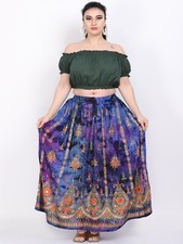 Lässiger Damen-Maxirock Batik