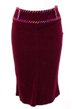 RENZO Stretch Samtrock Gr. 36 Baumwolle-Elasthan-Mix Rock wadenlang