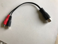 2 St. Audio Video Adapter Monacor ACA-15/3, DIN Stecker 5pol. auf 2x Chinch