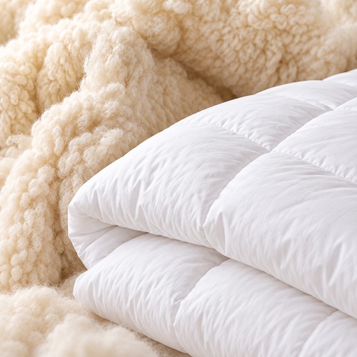 Merino bettdecke schurwolle - merino,