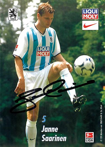 Janne saarinen autogrammkarte - janne,