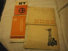 Betriebs- und Bedienungsanweisung Balkancar EV 717.33 Ausgabe 1977 Gabelstapler