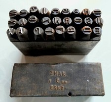 Uralte Schlagstempel - Buchstaben 6mm -  DDR  CSSR BRNO Werkzeug