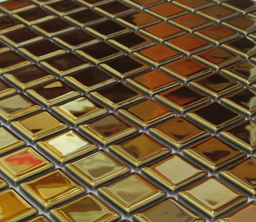 Glasmosaik mosaikfliesen gold - glasmosaik,
