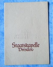 Programmheft Staatskapelle