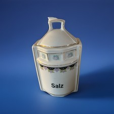 Neundorf Porzellandose handbemalt für SALZ