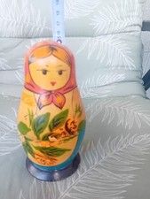 Original Matroschka Puppen, unterzeichnet, sehr aufwändig bemalt, vintage