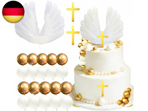 Kreuz tortendeko taufe 23pcs - kreuz, taufe,