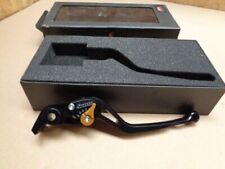 ABM Bremshebel Synto Einstellbar BH 11  Langer Griff Schwarz Gold für Aprilia