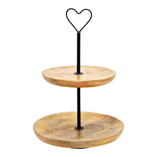 Etagere stufig mangoholz - etagere,
