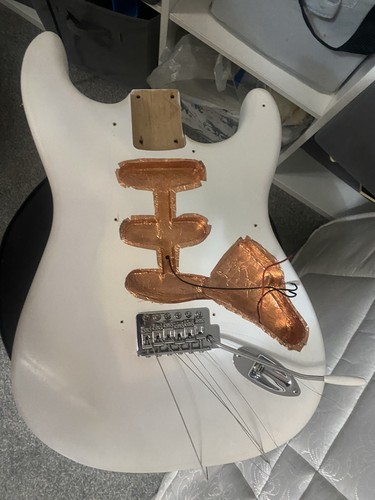 Matt white stratocaster body - matt,