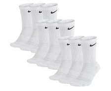 Nike Everyday Socken, 9 Paare, Weiß, Größe L 42-46