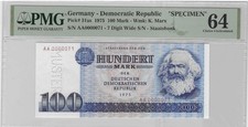 GERMANY /DDR 100 MARK 1975