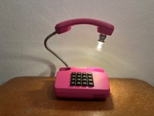 Vintage Telefon Pink Telefonlampe Retro Licht Geschenk Lampe Kult 80 90er Jahre