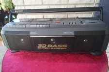 Gepflegter,großer Hitachi TRK 3D 35 E- 3D Super Woofer -Ghettoblaster,Doppeltape