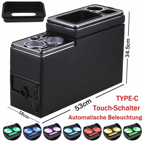 Usb led mittelkonsole staufach - led,