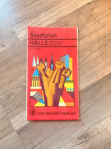 Ddr stadtplan halle - stadtplan, &