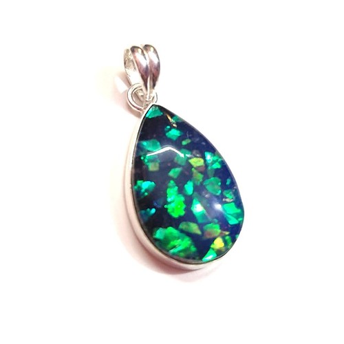 Dunkelblauer opal edelstein - dunkelblauer,