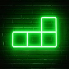 Neon LED Licht Baustein Schild